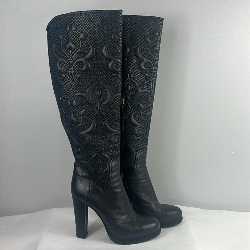 Loriblu Grey Leather Boots